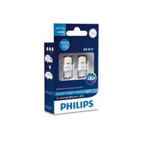 PHILIPS T10 X-Treme Ultinon Led 4000K 12V 1W 2τμχ 127994000KX2