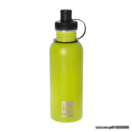 Ecolife Ανοξείδωτο Παγούρι 600ml Lime 33-BO-1014