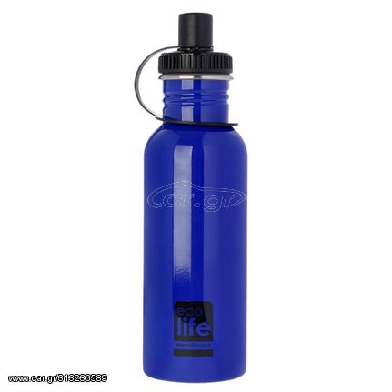 Ecolife Ανοξείδωτο Παγούρι 600ml Blue 33-BO-1005