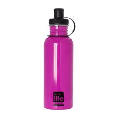 Ecolife Ανοξείδωτο Παγούρι 600ml Pink 33-BO-1009