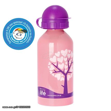 Ecolife Παιδικό Ανοξείδωτο Παγούρι 500ml Love Tree 33-BO-2006