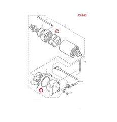 XJ-650 SECA/MAXIM ,XJ-700,XJ-750 SECA/MAXIM,XJ-900 DIVERSION,SR-250 KAI YFM-350 GRIZZLY,YFM-400F ATV YAMAHA Ο-RING (ΛΑΣΤΙΧΑΚΙ) ΜΙΖΑΣ-thumb-1