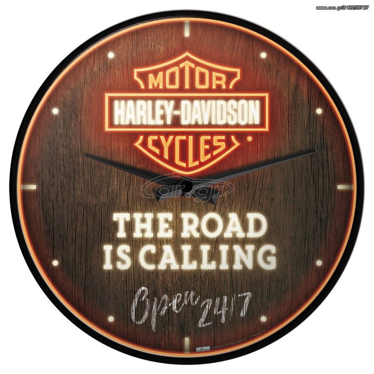 Ρολόϊ HARLEY-DAVIDSON "ROAD IS CALLING" CLOCK DIAMETER 31CM