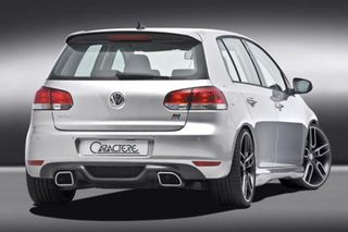 Οπίσθιος Διαχύτης & Μπούκες Εξάτμισης - Caractere rear apron inclusive 2 rear muffler VW Golf 6 GTI/GTD