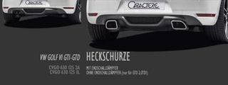 Οπίσθιος Διαχύτης - Caractere rear apron VW Golf 6 GTI/GTD