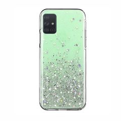 Wozinsky Star Glitter Shining Cover for Samsung Galaxy A42 5G green