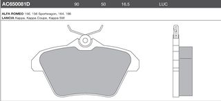 ΤΑΚΑΚΙΑ ΟΠ. ALFA ROMEO 156-164-166/LANCIA KAPPA (AC DELCO) WVA 21606