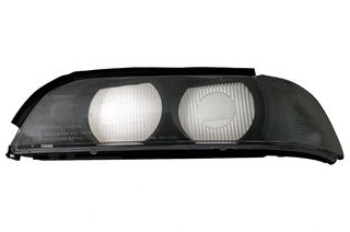 Headlights Lens Left Side Smoke Grey suitable for BMW 5 Series E39 (1995-2000)