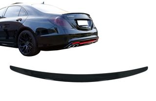 ΑΕΡΟΤΟΜΗ Mercedes S-Class W222 (2014-2020) Sport Rear Lip Piano Black AMG Design