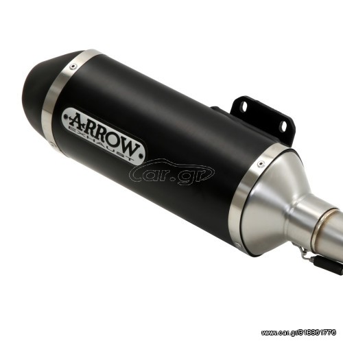 SYM citycom300 Exhaust URBAN ALUMINIUM SILENCER WITH BLACK STEEL END CAP