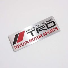 TRD Toyota  Αυτοκόλλητο Μεταλλικό Κωδ. 425