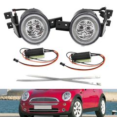 Μπροστινά Φλας Για Mini Cooper R50 / R53 / R52 01-06 Με Φώτα Θέσης Led White 2 Τεμάχια