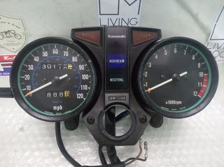 Kawasaki Z 250 A όργανα κ βάση κοντέρ στροφόμετρο 79-82