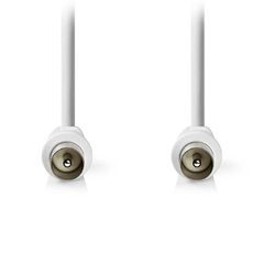 Καλώδιο NEDIS IEC (Coax) αρσ. - IEC (Coax) αρσ με μήκος 3m σε λευκό χρώμα