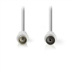 Καλώδιο NEDIS IEC (Coax) αρσ. - IEC (Coax) θηλ με μήκος 2m σε λευκό χρώμα