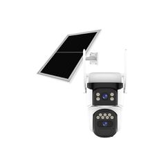 Smart ηλιακή κάμερα VSTARCAM CB621DR με dual lens, ανάλυση 3MP, WiFi, περιστροφή PTZ, υποστήριξη SD και στεγανότητα IP66