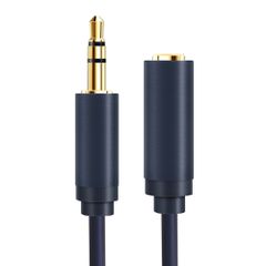 Καλώδιο προέκτασης ήχου 3.5mm CABLETIME CT-AV302-H11G, gold plated, 3m, μπλε