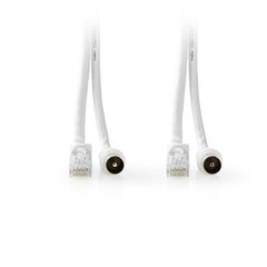 Συνδυασμός καλωδίων NEDIS IEC (Coax) αρσ. - RJ45 CAT6 και IEC (Coax) θηλ - RJ45 CAT6 με μήκος 5m