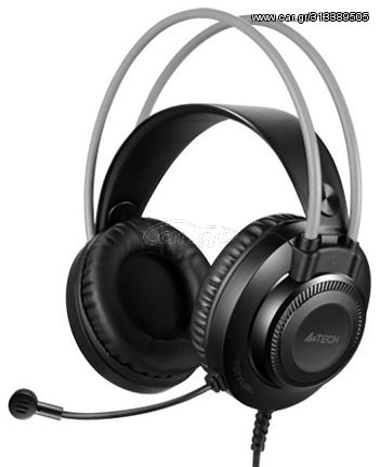 A4TECH Headset USB 50mm ακουστικά DSP stereo μαύρα - (FH200U)