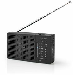 NEDIS RDFM1200BK FM / AM Radio 1.5 W Pocket-Size Black