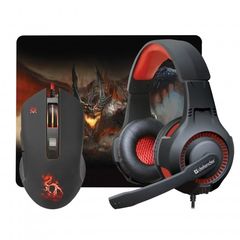 DEFENDER MHP-006 DEVOURER GAMING SET MOUSE + HEADPHONES + MOUSPAD - (52006)