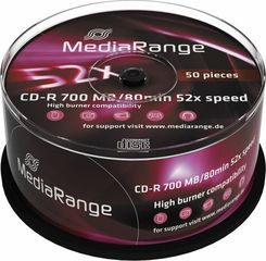 MediaRange CD-R 52x 700MB/80min Cake 50τμχ - (MR207)