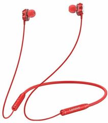 Lenovo Bluetooth Earphone Double Coil HE08 Κόκκινο - (PTM7C02383)