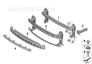 Αντιθορυβικό Προφυλακτήρα MINI CLUBMAN S/Wagon / 5dr  2011 - 2014 ( R55 ) Cooper  ( N12 B16 A,N16 B16 A  ) (120 hp ) Βενζίνη #690904900