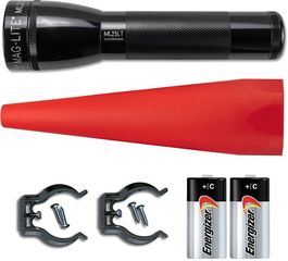 MAGLITE ML25LT-J201G Φακός ML25LT LED μαύρος & KIT ασφαλείας κόκκινο