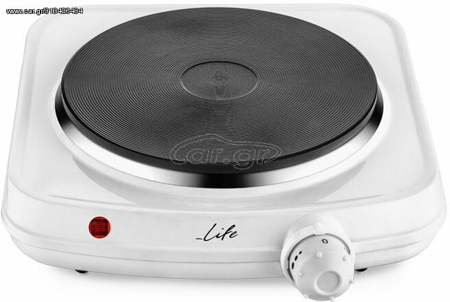 LIFE PERFECT COOK electric single hotplate 1500W white - (221-0184)