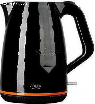 ADLER BLACK PLASTIC KETTLE 1.7L - (AD1277B)