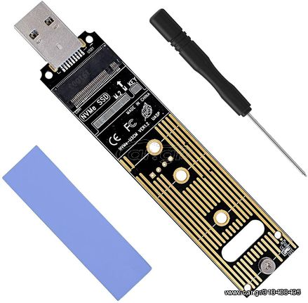 POWERTECH Converter M.2 Key M NVMe σε USB 3.1 Gen 2 - (TOOL-0045)