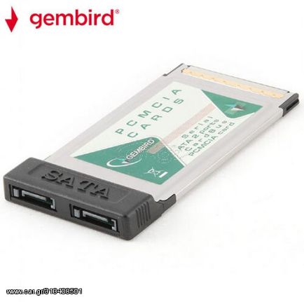 GEMBIRD SERIAL ATA CARDBUS PCMCIA CARD 2 SATA PORTS - (PCMCIA-SATA2)