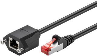 GOOBAY καλώδιο προέκτασης F/UTP CAT6 copper AWG 26 2m μαύρο - (77560)