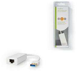 NEDIS USB 3.0 Adapter USB-A Male TO RJ45 Female 1Gbit 0.2m White - (CCGB61950WT02)