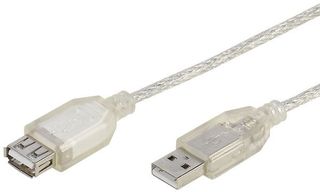 VIVANCO EXTENSION USB A to USB A 3m transparent - (26794)