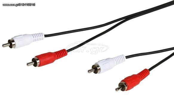 VIVANCO BULK AUDIO CONNECTION CABLE 2x RCA to 2x RCA 2.5m - (19318)