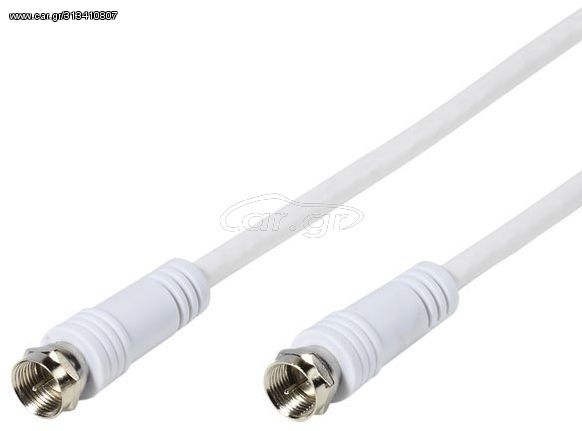 VIVANCO SAT CONNECTION CABLE F PLUG 5m white - (48112)