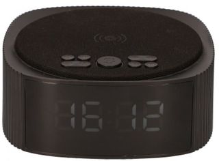 KSIX Qi ALARM CLOCK WIRELESS CHARGER 10W WITH BLUETOOTH SPEAKER FM RADIO black - (BXCQI12N)