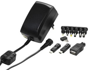 VIVANCO AC/DC CHARGER UNIVERSAL 2250mA black - (35986)