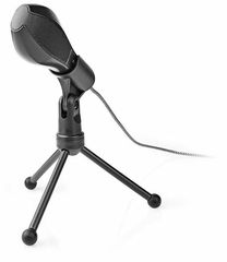 NEDIS MICTU100BK Wired Microphone Dual Condenser With Tripod USB