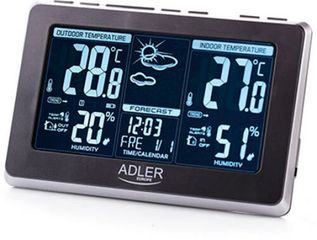 ADLER WEATHER STATION BLACK/SILVER - (AD1175)