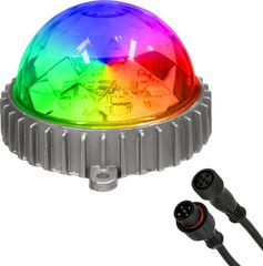 GloboStar Ψηφιακό LED Module GENIUS DMX512 Addressable 5W 400 lm 320° DC 24V Αδιάβροχο IP68 RGB Φ12 x Υ7cm - (30547)