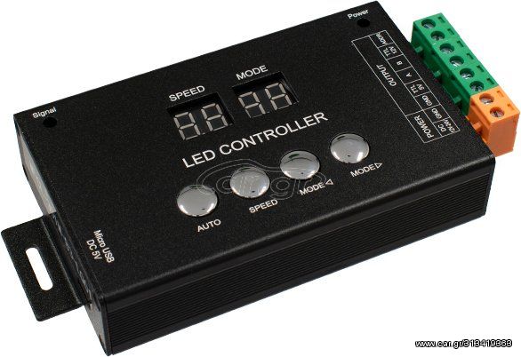 GloboStar LED RGB GENIUS DMX512 TTL Output Controller 12-24v για RGB Wall Washer και Digital Neon Strip - (05035)