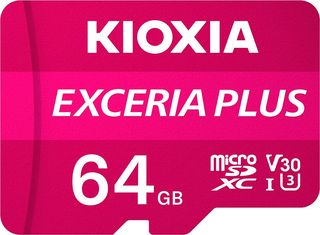 KIOXIA 4K MICRO SD 64GB EXCERIA PLUS UHS I U3 WITH ADAPTER M303 - (LMPL1M064GG2)