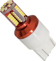 GloboStar Λαμπτήρας LED T20 7443 με 57 SMD Can Bus 3014 Ψυχρό Λευκό - (88923)