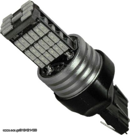 GloboStar Λαμπτήρας LED T20 7443 με 45 SMD Can Bus 10-30v 4014 Κόκκινο - (40198)