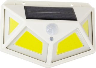 GloboStar Αυτόνομο Ηλιακό Φωτιστικό LED COB 10W 1000lm με Ενσωματωμένη Μπαταρία 1200mAh - Φωτοβολταϊκό Πάνελ με Αισθητήρα Ημέρας-Νύχτας και PIR Αισθητήρα Κίνησης Αδιάβροχο IP65 Ψυχρό Λευκό 6000K - (71