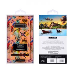 SO SEVEN PUCKET ORANGE PARROT SAMSUNG S10 backcover - SSBKC0372