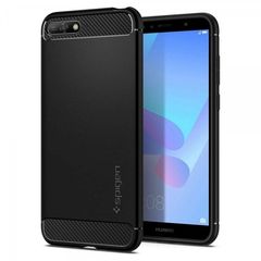 SPIGEN RUGGED ARMOR HUAWEI Y6 PRIME 2018 / HONOR 7A black backcover - SRAHY6P18B